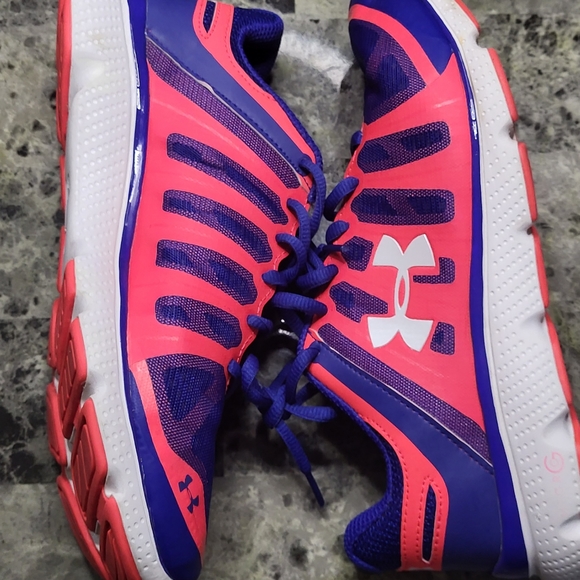 Under Armour Micro G Pulse II Womens Size 8.5 Running Shoes Blue/Neon 4D Foam. - Picture 8 of 8